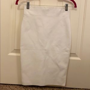 white pencil skirt